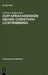 Zum Sprachdenken Georg Christoph Lichtenbergs by Johannes Roggenhofer
