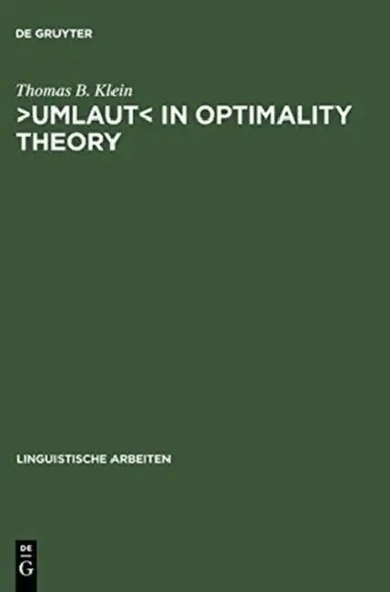 >Umlaut: A Comparative Analysis of German and Chamorro by Thomas B. Klein
