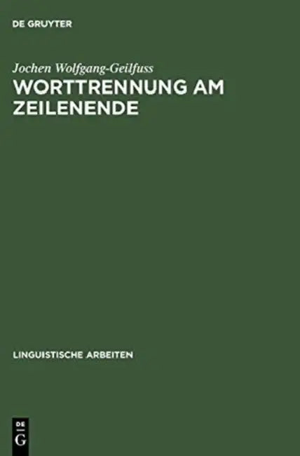 Worttrennung am Zeilenende by Jochen Wolfgang-Geilfuss