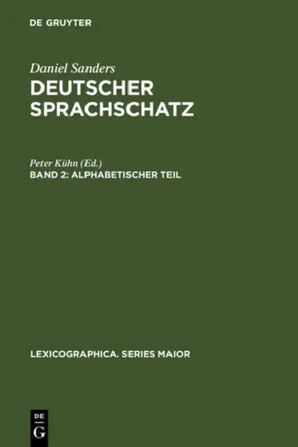 Alphabetischer Teil by Peter Kühn, Daniel Sanders