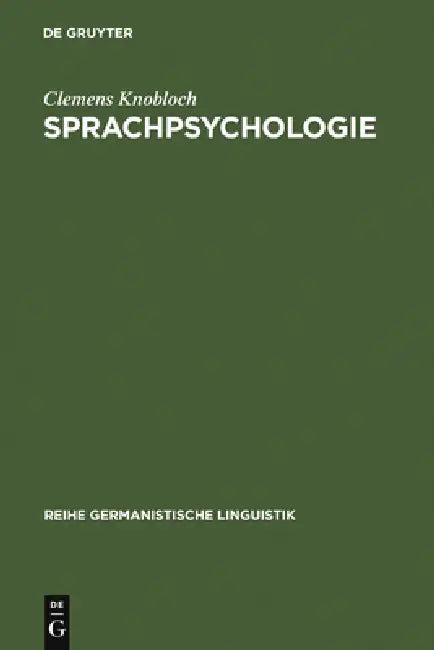 Sprachpsychologie by Clemens Knobloch