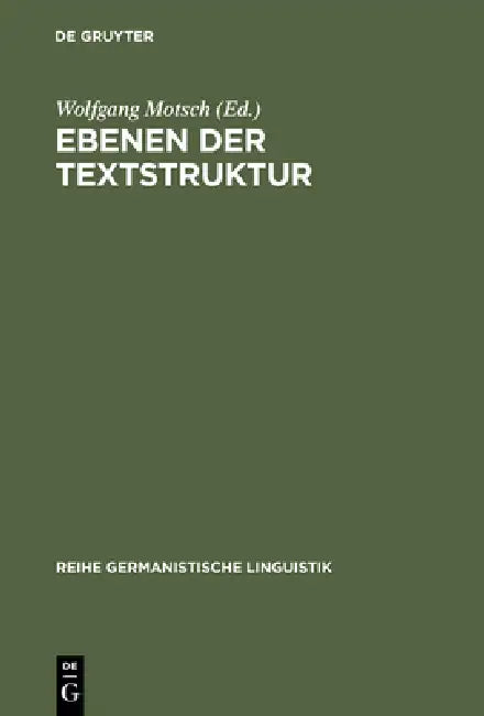 Ebenen der Textstruktur by Wolfgang Motsch