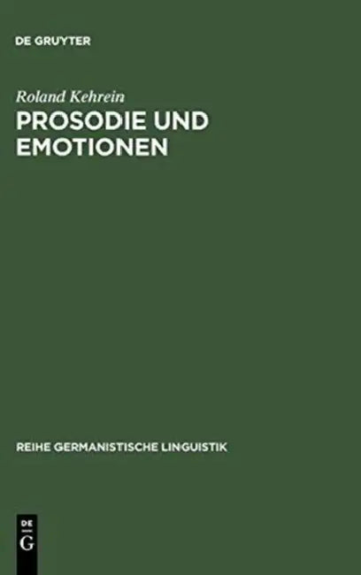 Prosodie und Emotionen by Roland Kehrein