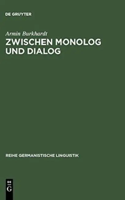 Zwischen Monolog und Dialog by Armin Burkhardt