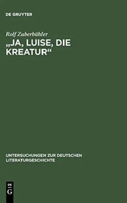 "Ja, Luise, die Kreatur" by Rolf Zuberbühler