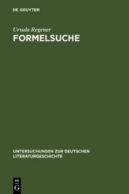 Formelsuche by Ursula Regener