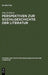 Perspektiven Zur Sozialgeschichte Der Literatur: Beiträge Zu Theorie Und PRAXIS by Jörg Schönert