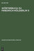 Worterbuch Zu Friedrich Holderlin II: Hyperion. Auf Der Textgrundlage Der Großen Stuttgarter Ausgabe. by Hans Otto (ADP)/ Schuffels, Klaus (ADP)/ Kammer, Manfred (ADP) Horch