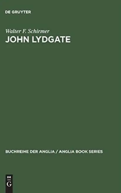 John Lydgate by Walter F. Schirmer