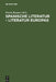 Spanische Literatur - Literatur Europas by Frank Baasner
