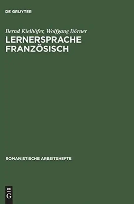Lernersprache Französisch by Bernd Kielhöfer, Wolfgang Börner