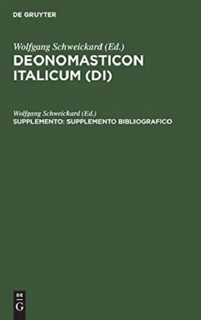 Supplemento bibliografico by Wolfgang (EDT) Schweickard