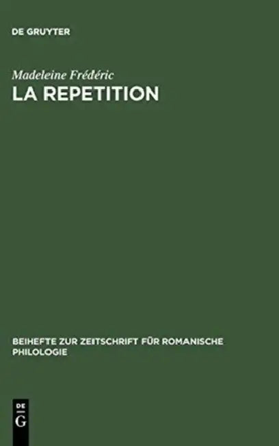 La repetition by Madeleine Frédéric