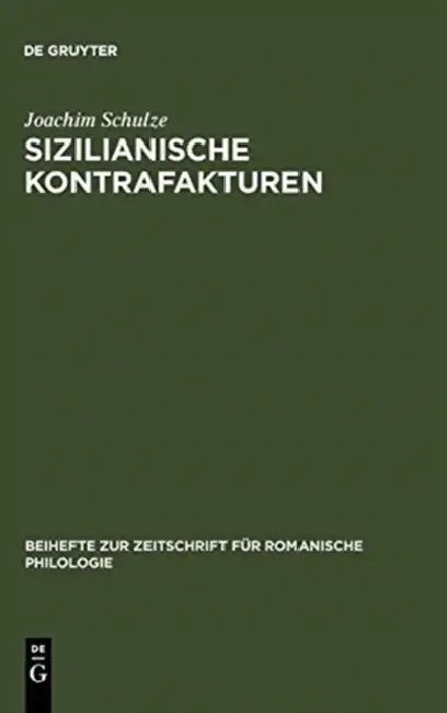 Sizilianische Kontrafakturen by Joachim Schulze