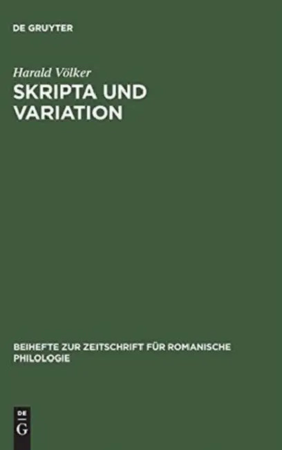 Skripta und Variation by Harald Völker