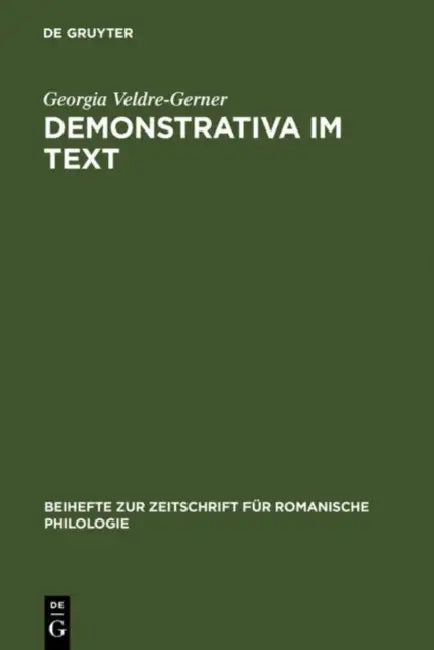 Demonstrativa im Text by Georgia Veldre-Gerner