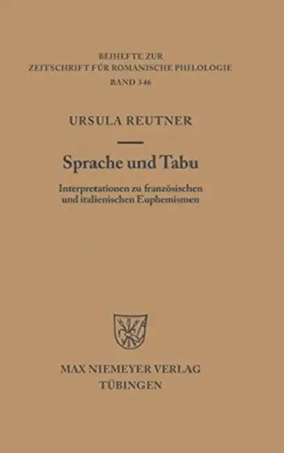 Sprache und Tabu by Ursula Reutner