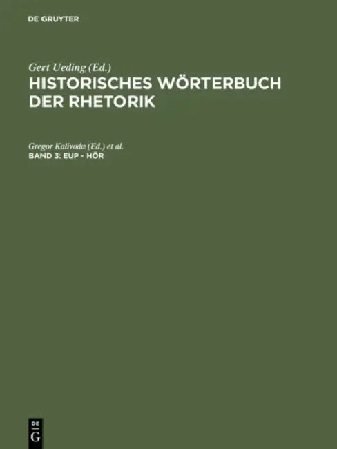 Eup - Hor by Gregor (EDT)/ Mayer, Heike (EDT)/ Robling, Franz-Huber (EDT)/ Zinsmaier, Thomas (EDT) Kalivoda