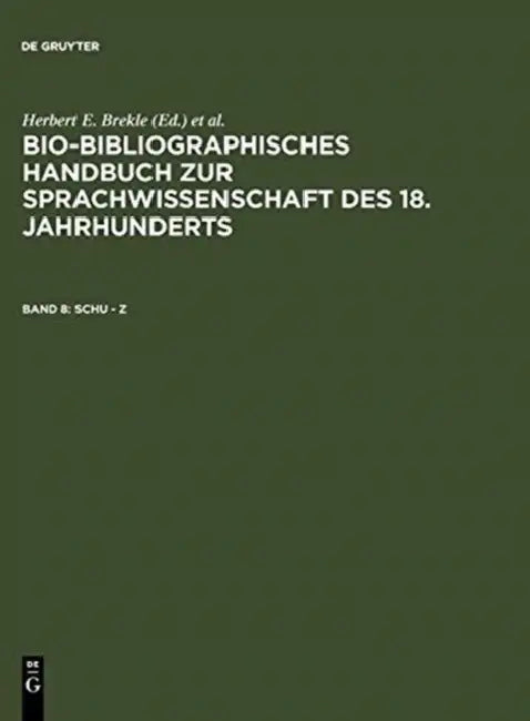 Schu - Z by Herbert Brekle, Edeltraud Dobnig-Jülch