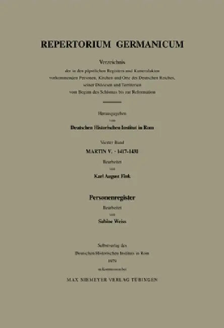 Personenregister by Sabine Weiß