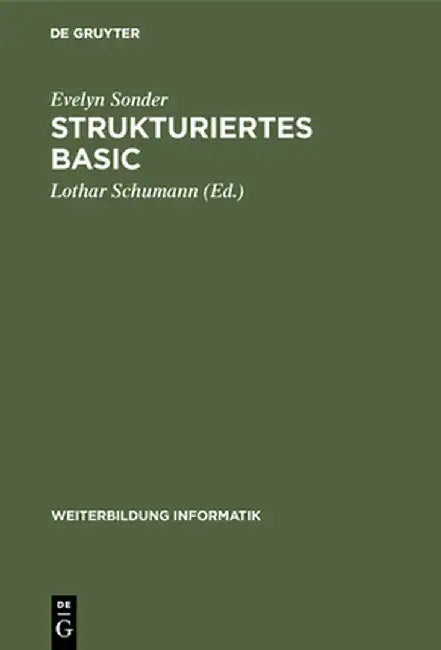 Strukturiertes Basic by Evelyn Lothar Sonder Schumann