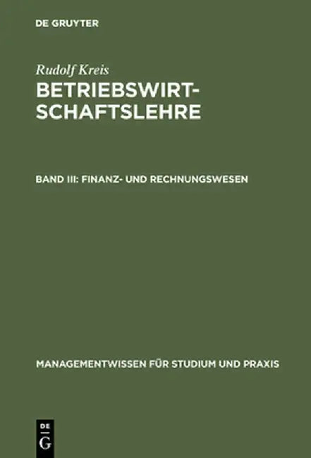 Betriebswirtschaftslehre by Rudolf Kreis