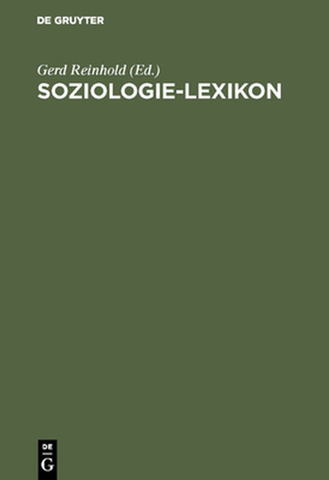 Soziologie-Lexikon by Gerd Reinhold