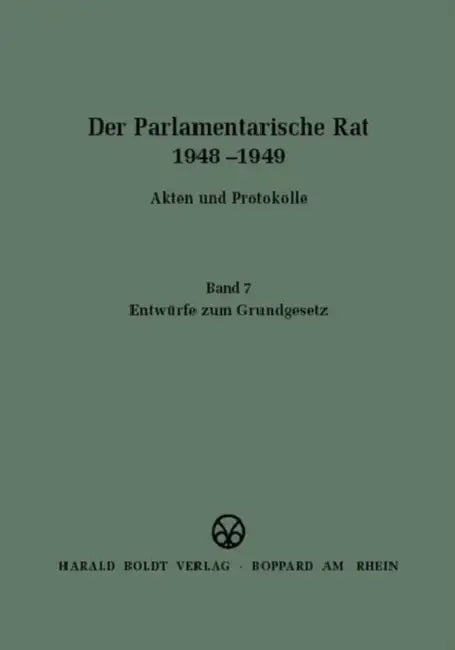 Entwürfe Zum Grundgesetz by Michael Hollmann