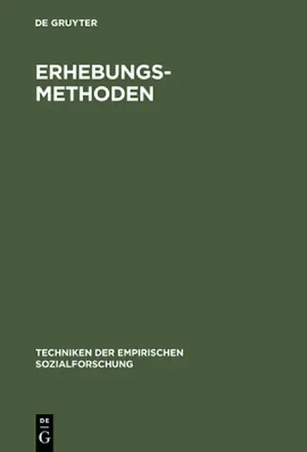 Erhebungsmethoden by Jurgen Van Koolwijk