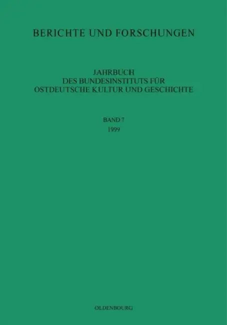 1999 by Bundesinstitut Für Kultur Und Geschichte