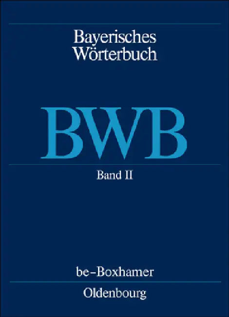 Be - Boxhamer by Felicitas Maria Erhard, Edith Funk, Anthony R. Rowley