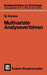 Multivariate Analyseverfahren by M. Küchler