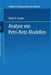 Analyse Von Petri-Netz-Modellen by Peter H. Starke