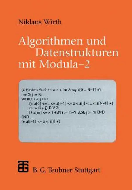 Algorithmen Und Datenstrukturen Mit Modula -- 2 by Niklaus Wirth