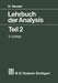 Lehrbuch Der Analysis: Teil 2 by Harro Heuser