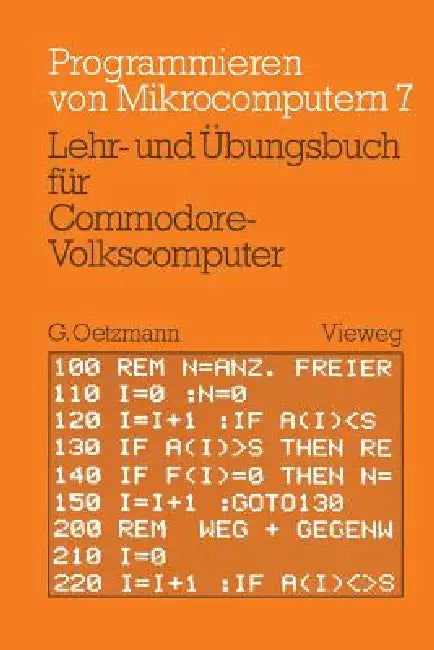 Lehr- Und Übungsbuch Für Commodore-Volkscomputer by Gerhard Oetzmann