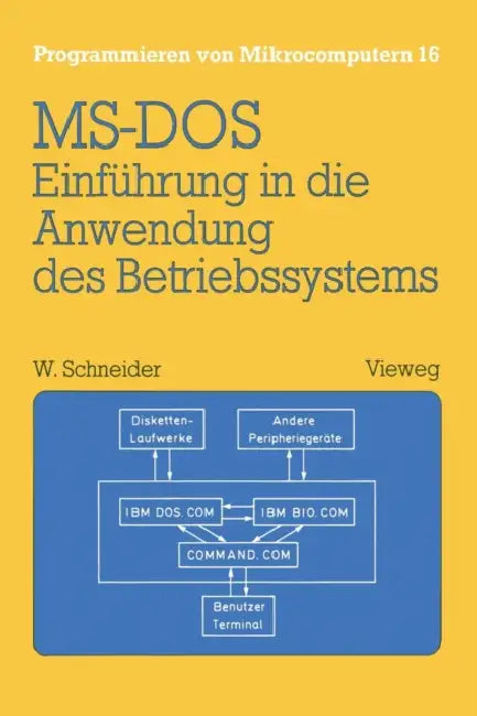 Einführung in Die Anwendung Des Betriebssystems Ms-DOS: Mit Übungsaufgaben Und Lösungen by Wolfgang Schneider