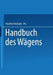 Handbuch Des Wägens by Manfred Kochsiek