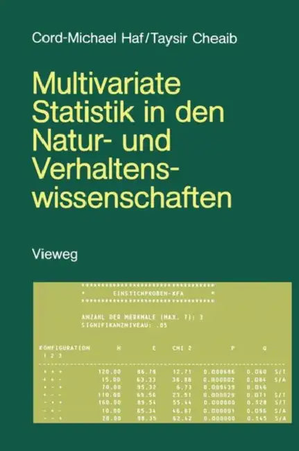 Multivariate Statistik in Den Natur- Und Verhaltenswissenschaften: Eine Einführung Mit Basic-Programmen Und Programmbeschreibungen in Fallbeispielen by Cord-Michael Haf