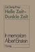 Helle Zeit -- Dunkle Zeit: In Memoriam Albert Einstein by Carl Seelig