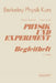 Physik Und Experiment by Theodor Duenbostl