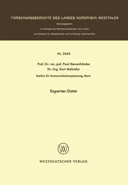 Experten-Datei by Paul Kevenhörster