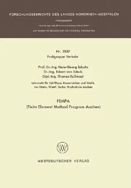 Fempa (Finite Element Method Program Aachen) by Hans-Georg Schultz