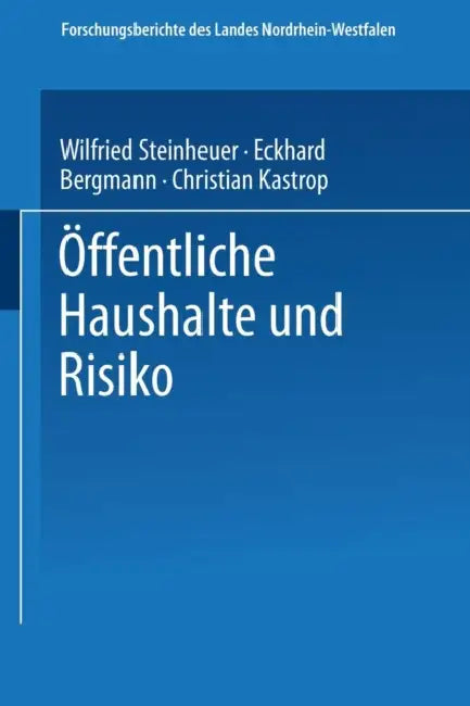 Öffentliche Haushalte Und Risiko by Eckhard Bergmann, Christian Kastrop, Wilfried Steinheuer