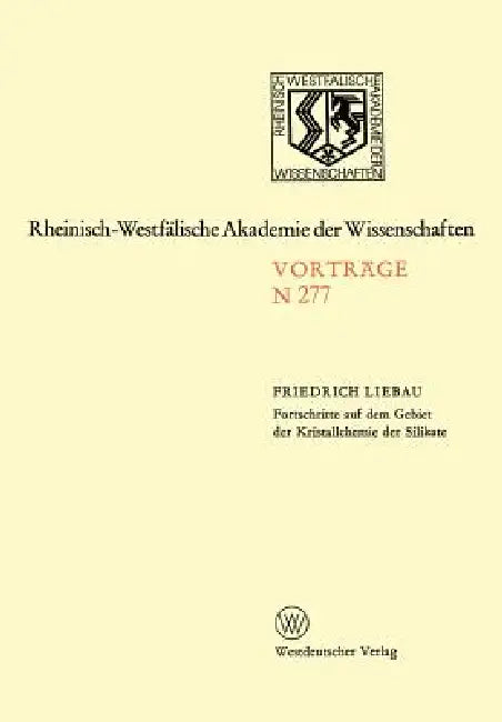 Natur-, Ingenieur- Und Wirtschaftswissenschaften: Vorträge - N 277 by Friedrich Liebau