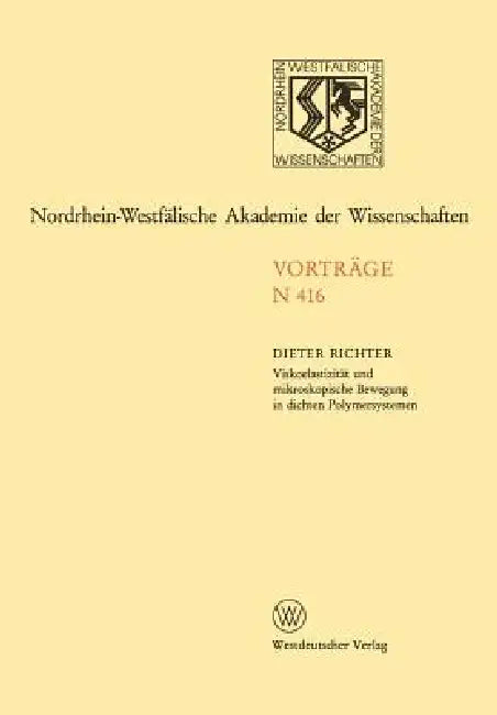 Natur-, Ingenieur- Und Wirtschaftswissenschaften: Vorträge - N 416 by Dieter Richter
