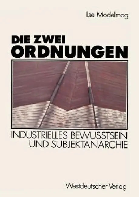Die Zwei Ordnungen: Industrielles Bewußtsein Und Subjektanarchie by Ilse Dröge-Modelmog