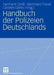 Handbuch Der Polizeien Deutschlands by Hermann Groß, Bernhard Frevel, Carsten Dams