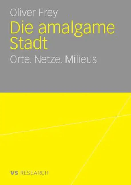 Die Amalgame Stadt: Orte. Netze. Milieus by Oliver Frey