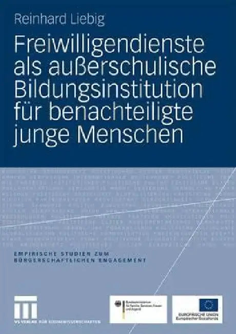 Freiwilligendienste ALS Außerschulische Bildungsinstitution Für Benachteiligte Junge Menschen: Machbarkeitsstudie in Auftrag Gegeben Und Herausgegeben by Reinhard Liebig